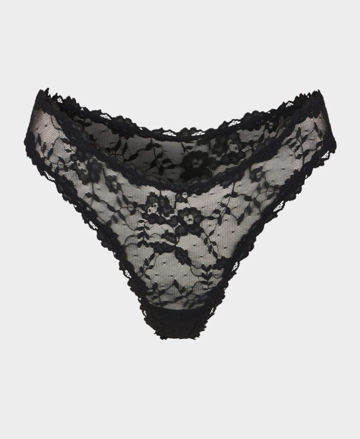 Stretch Lace Dipped Thong