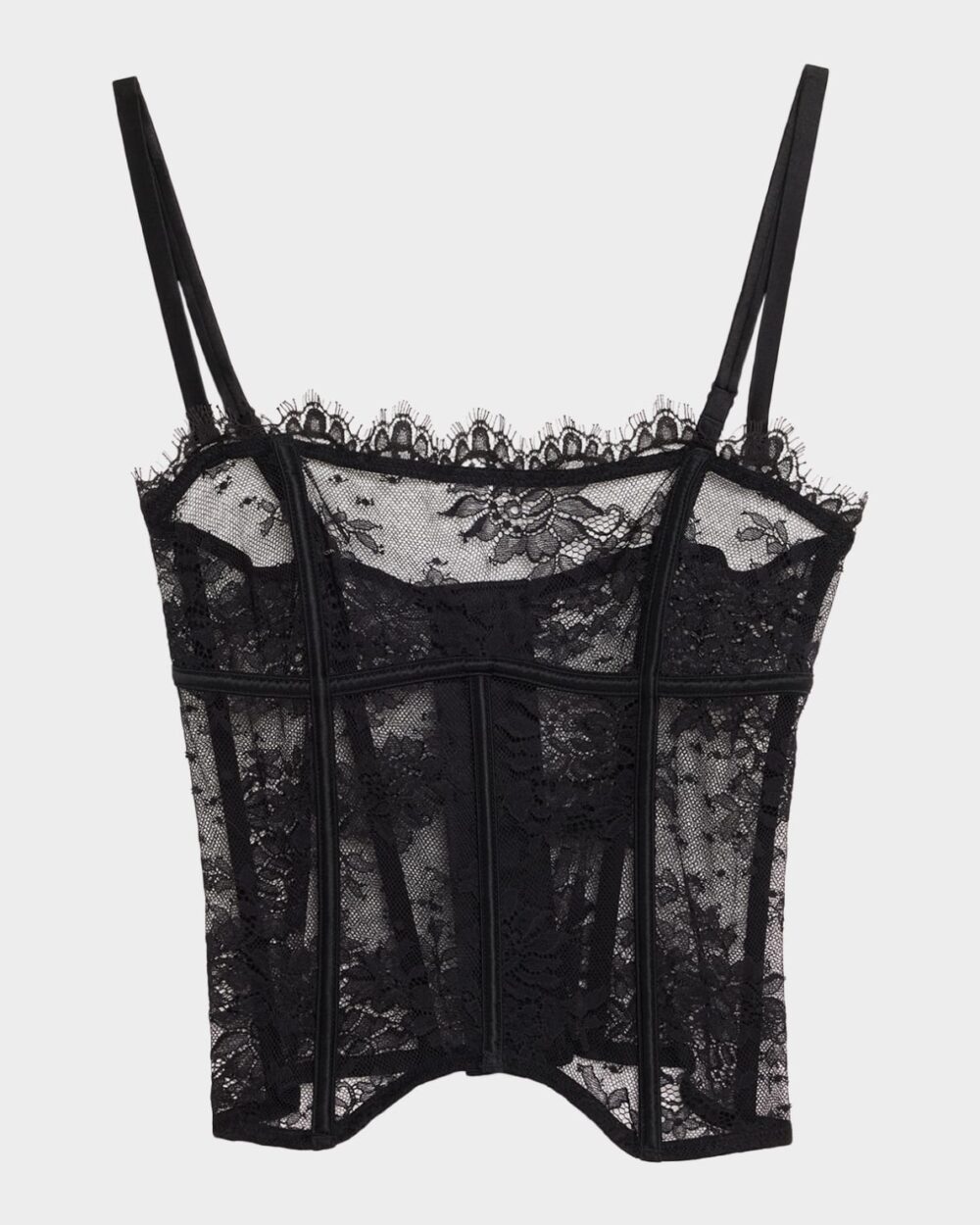 Jolie Strapless Scalloped Lace Bustier - Image 2